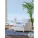 Ocean Breeze Promenade White Outdoor Round End Table