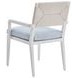 Ocean Breeze Promenade Blue Upholstered Outdoor Arm Chair