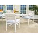 Ocean Breeze Promenade Blue Upholstered Outdoor Arm Chair