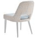 Ocean Breeze Promenade Blue Upholstered Outdoor Occasional Dining Chair