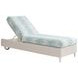 Ocean Breeze Promenade Blue and White 82" Outdoor Chaise