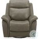 Grant Liverpool Cobblestone Leather Double Power Glider Recliner