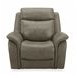 Grant Liverpool Cobblestone Leather Power Glider Recliner