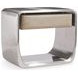 Lomond Tarnished Nickel Nightstand