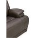 Heston Charcoal Leather Triple Power Swivel Glider Recliner with USB Charging