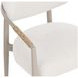 Marita Greige and Louis Cream Performance Fabric Dining Arm Chair