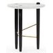 Madera White Round Guangxi Marble Top Small Spot Table