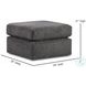 Ripple Midnight Ottoman