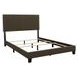 Boyd Charcoal California King Upholstered Panel Bed with Nailhead Trim