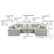 Nolte Pebble 10 Piece Sectional