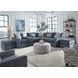 Universal Denim Cream and Gray Upholstered Accent Chair
