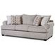 Nolte Pebble Beige 96" Sofa with Throw Pillows