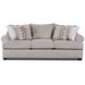 Nolte Pebble Beige 96" Sofa with Throw Pillows