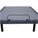 Negan Black and Gray California King Adjustable Bed with USB Charging