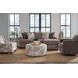 Kittery Pewter Gray 96" Loveseat and Chaise with Throw Pillows