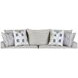 Premier Taupe Beige Performance Fabric 97" Sofa with Throw Pillows