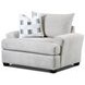Premier Taupe Off White Performance Fabric Accent Chair