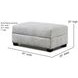Premier Taupe Gray Performance Fabric Rectangular Storage Ottoman