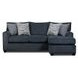 Universal Denim Blue 93" Sofa Chaise
