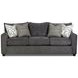 Ripple Midnight Charcoal 93" Sofa