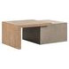 Portello Natural and Concrete Rectangular Occasional Table Set