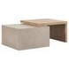 Portello Natural and Concrete Rectangular Occasional Table Set