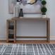 Portello Natural and Concrete Rectangular Console Table