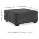 Biddeford Shadow Oversized Accent Ottoman