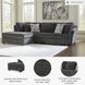 Biddeford Shadow 2 Piece LAF Chaise Sectional