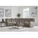 Point Break Mushroom Modular Triple Power Reclining Loveseat Sectional with Console and USB Charging