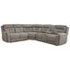 Point Break Mushroom 3 Piece Modular Triple Power Reclining Loveseat Sectional with Console and USB Charging
