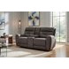Point Break Telluride Stone Power Reclining Sofa with Power Headrest and Lumbar