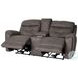 Point Break Telluride Stone Triple Power Reclining Sofa with Drop Down Tray Table