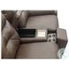 Point Break Amalfi Cognac Leather Triple Power Reclining Sofa with Drop Down Tray Table