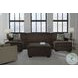Firescrest Chocolate 3 Piece Modular Sectional with Double Chaise