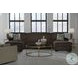 Firescrest Chocolate 3 Piece Modular Sectional with Double Chaise