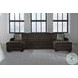 Firescrest Chocolate 3 Piece Modular Sectional with Double Chaise