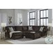 Firescrest Chocolate 3 Piece Modular Sectional with LAF Chaise