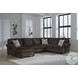 Firescrest Chocolate 3 Piece Modular Sectional with LAF Chaise