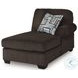 Firescrest Chocolate 3 Piece Modular Sectional with RAF Chaise