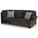 Firescrest Chocolate 3 Piece Modular Sectional with LAF Chaise