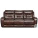 Point Break Fresca Hazelnut Leather Triple Power Reclining Sofa with USB Ports