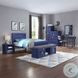 Cargo Blue Twin Panel Bed