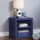 Cargo Blue Nightstand with USB Charging