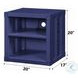 Cargo Blue Nightstand with USB Charging