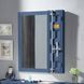 Cargo Blue Rectangular Vanity Mirror with Storage