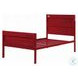 Cargo Red Twin Panel Bed