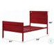 Cargo Red Twin Panel Bed