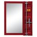 Cargo Red Rectangular Vanity Mirror with Storage