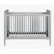 Modern Nursery Light Gray Convertible Crib